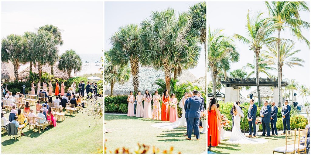Wedding ceremony at Ritz Carlton Sarasota, Florida