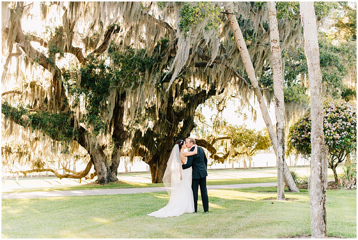 Wedding Couple outside | Jekyll Island Wedding, Georgia by Florida wedding photographer Nikki Golden