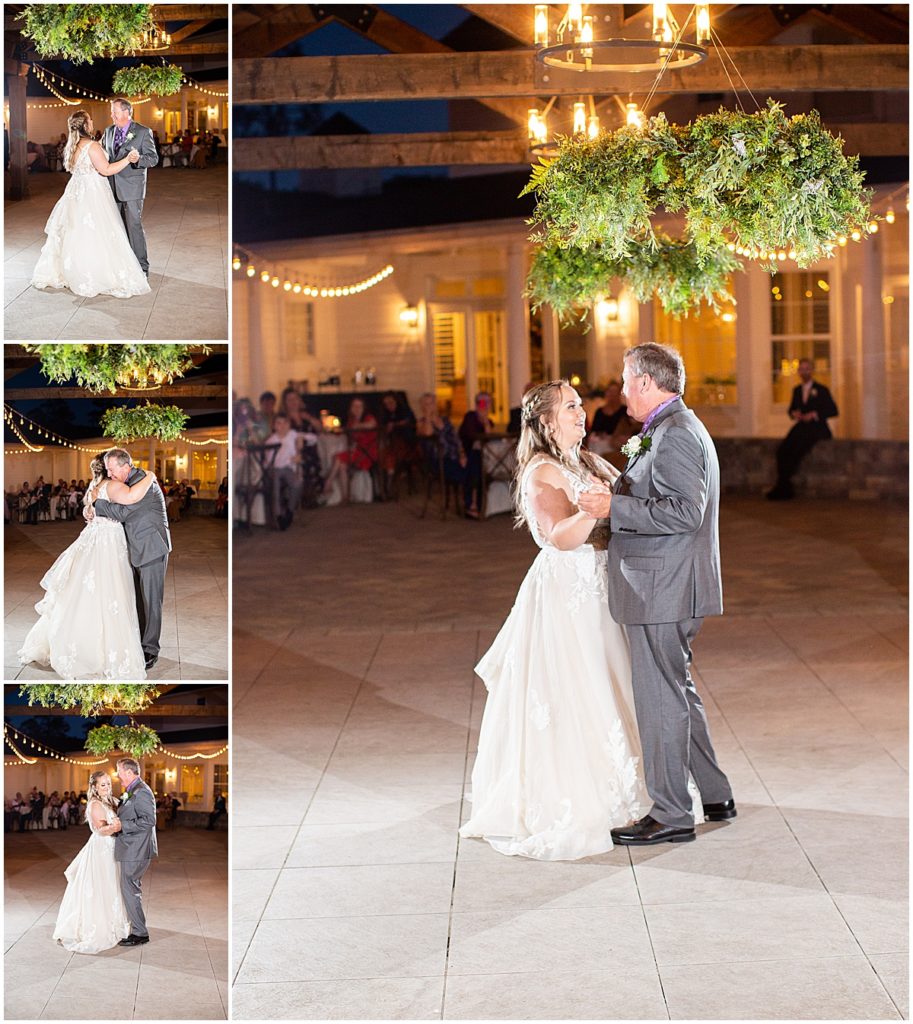 Bride with father dancing at The manor at 12 oaks | By Jacksonville Wedding Photographer, Nikki Golden