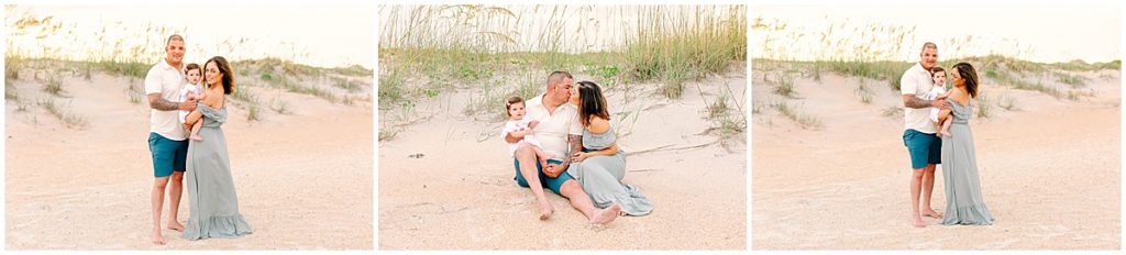 Family photo session by Nikki Golden Photography on the beach in St Augustine