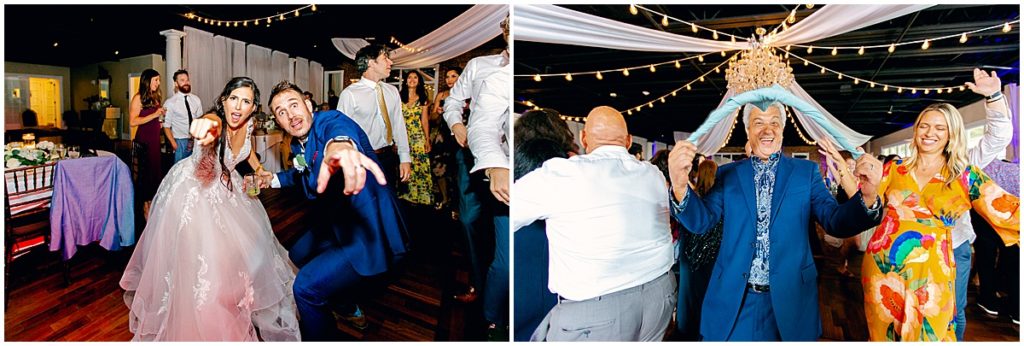 Guests dancing at St Augustine wedding