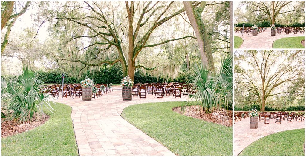 The grounds of Bowing oaks, Jacksonville wedding 