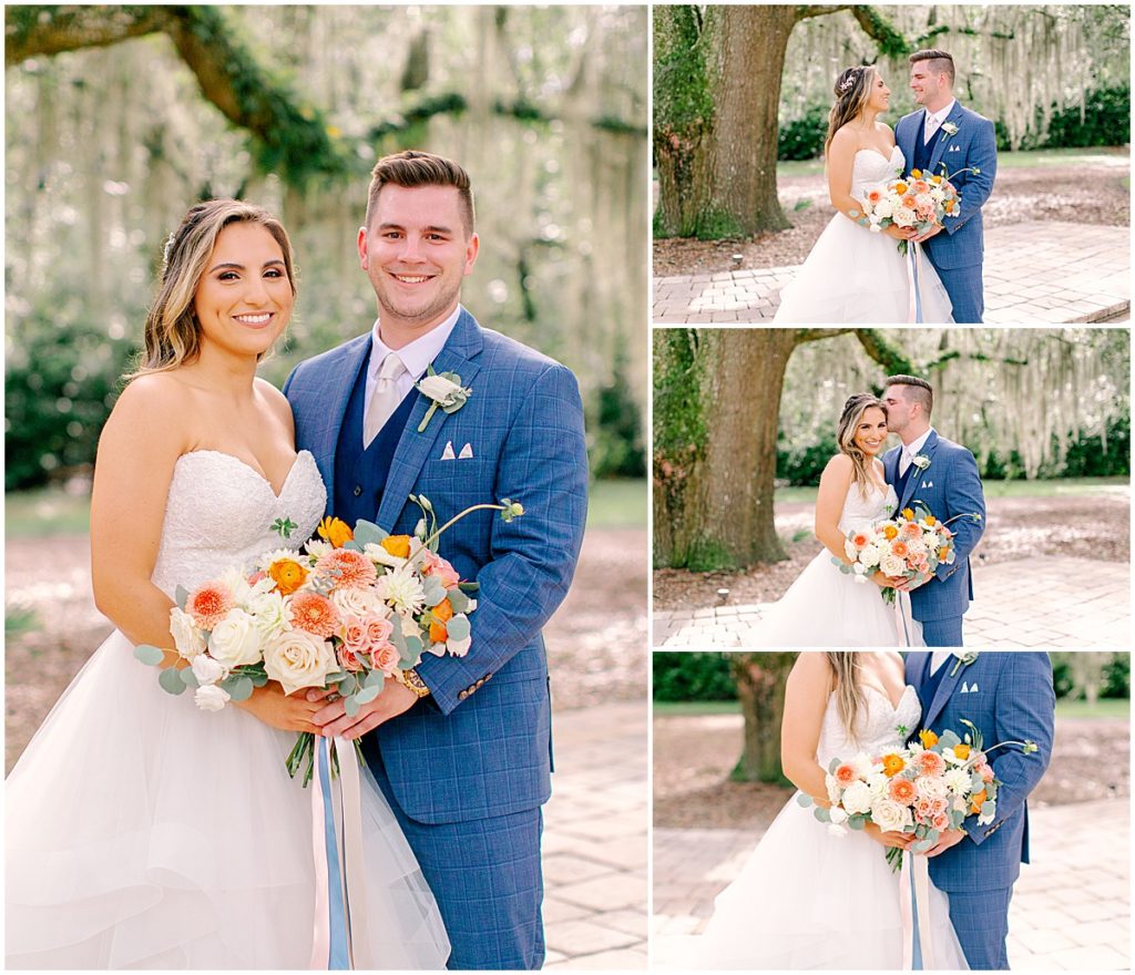 Bride and groom portraits at Bowing Oaks | By Nikki Golden, Jacksonville Wedding Photographer