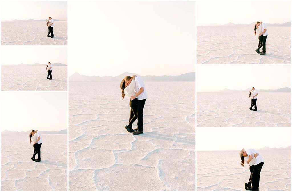 Couples session at Bonneville Utah Salt Flats by Nikki Golden Photography