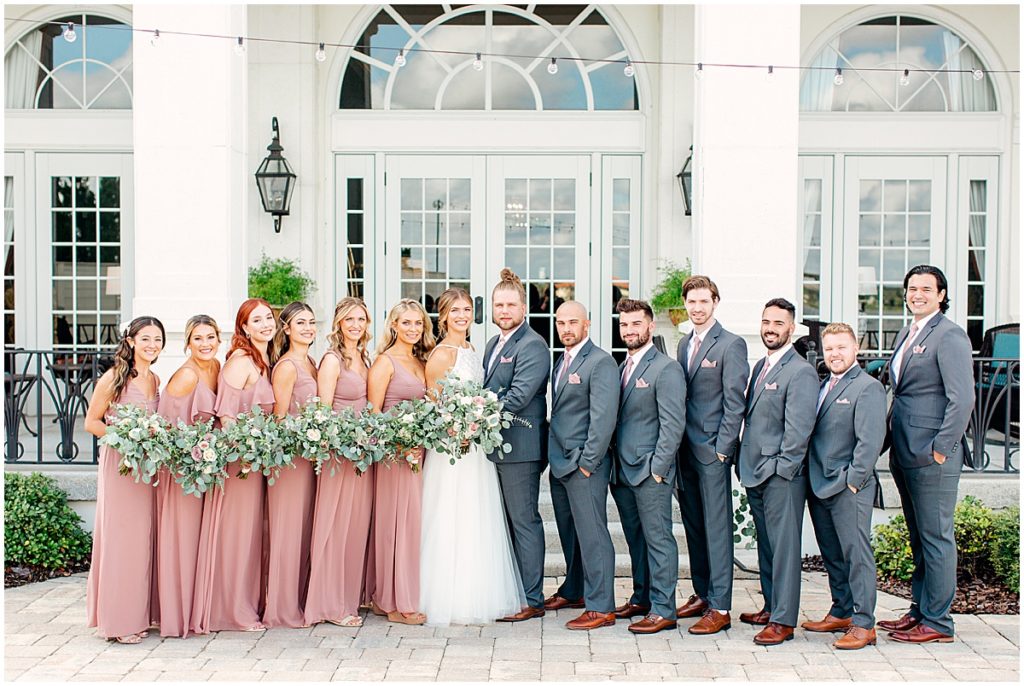 Bridal party at River House Events Venue, St Augustine
