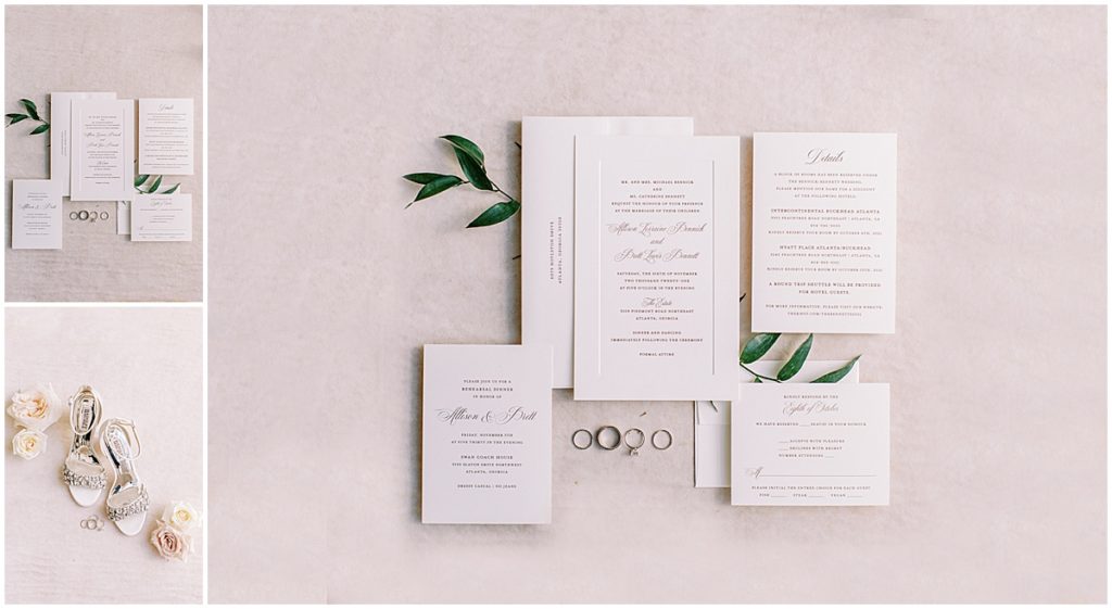 Wedding Invitation Suite | Flat lay by Nikki Golden Photography