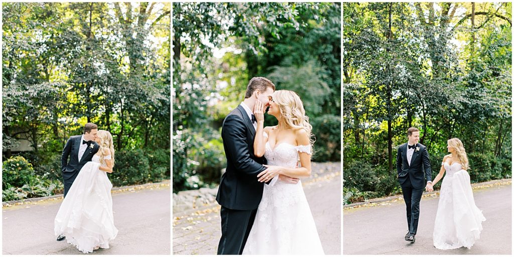 Bride and groom and white portraits. This luxury wedding was held at The Estate, Atlanta by Nikki Golden Photography
