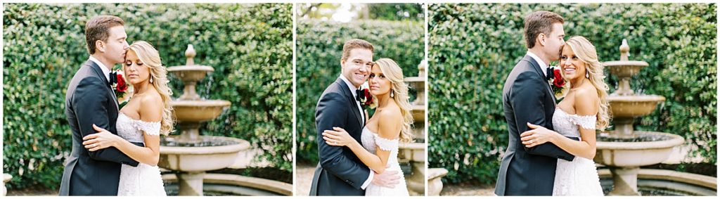 Bride and groom and white portraits. Black Tie Wedding. The Estate, Atlanta Wedding by Nikki Golden Photography