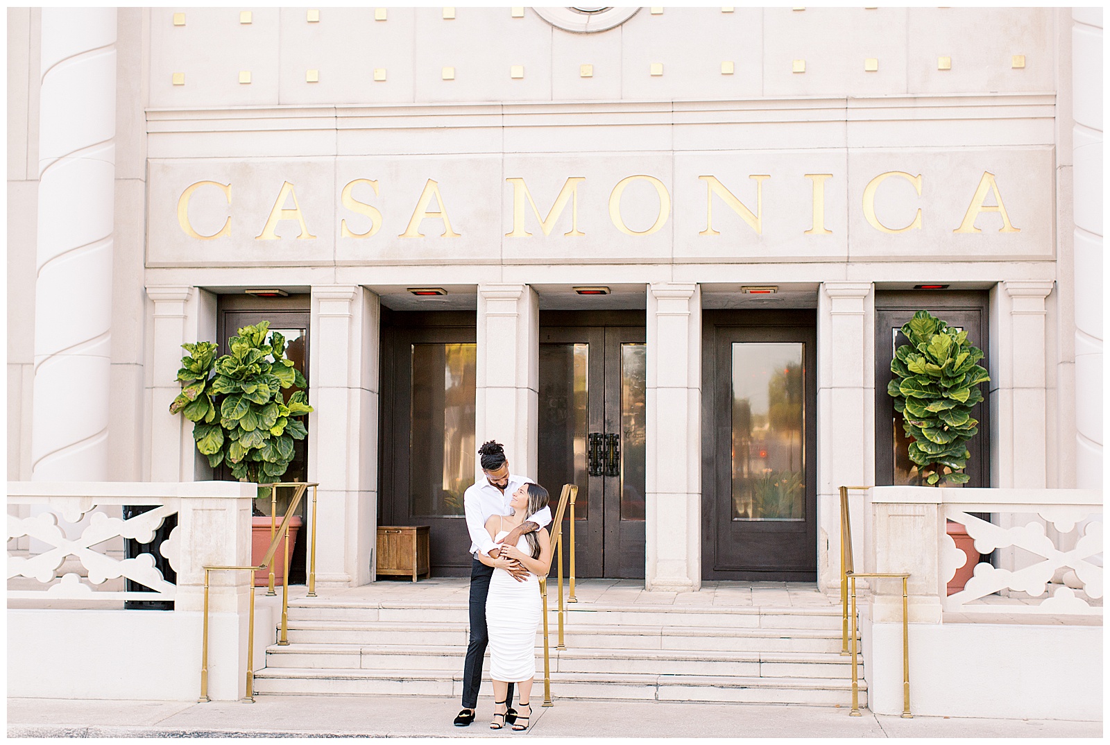 engagement photos at the casa monica in st augustine