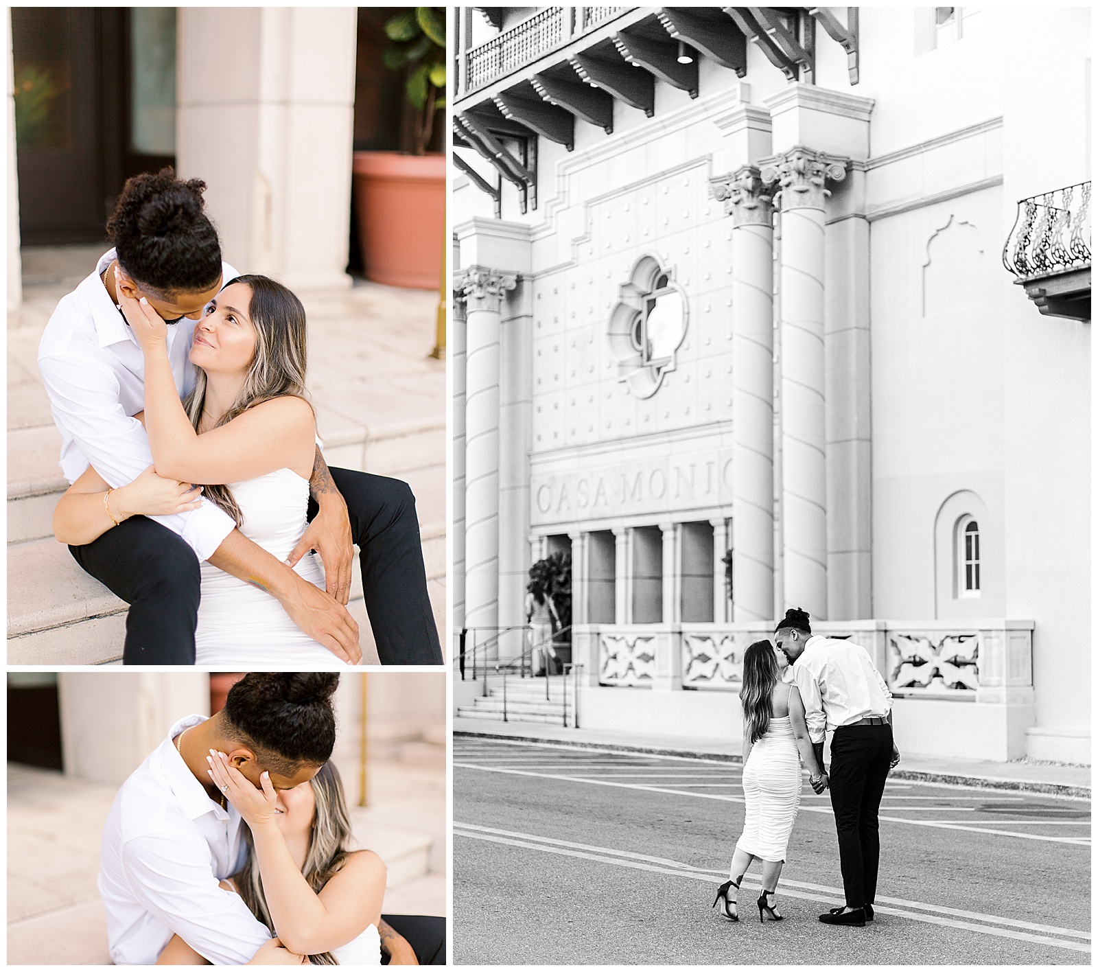 engagement photos at the casa monica in historic st augustine
