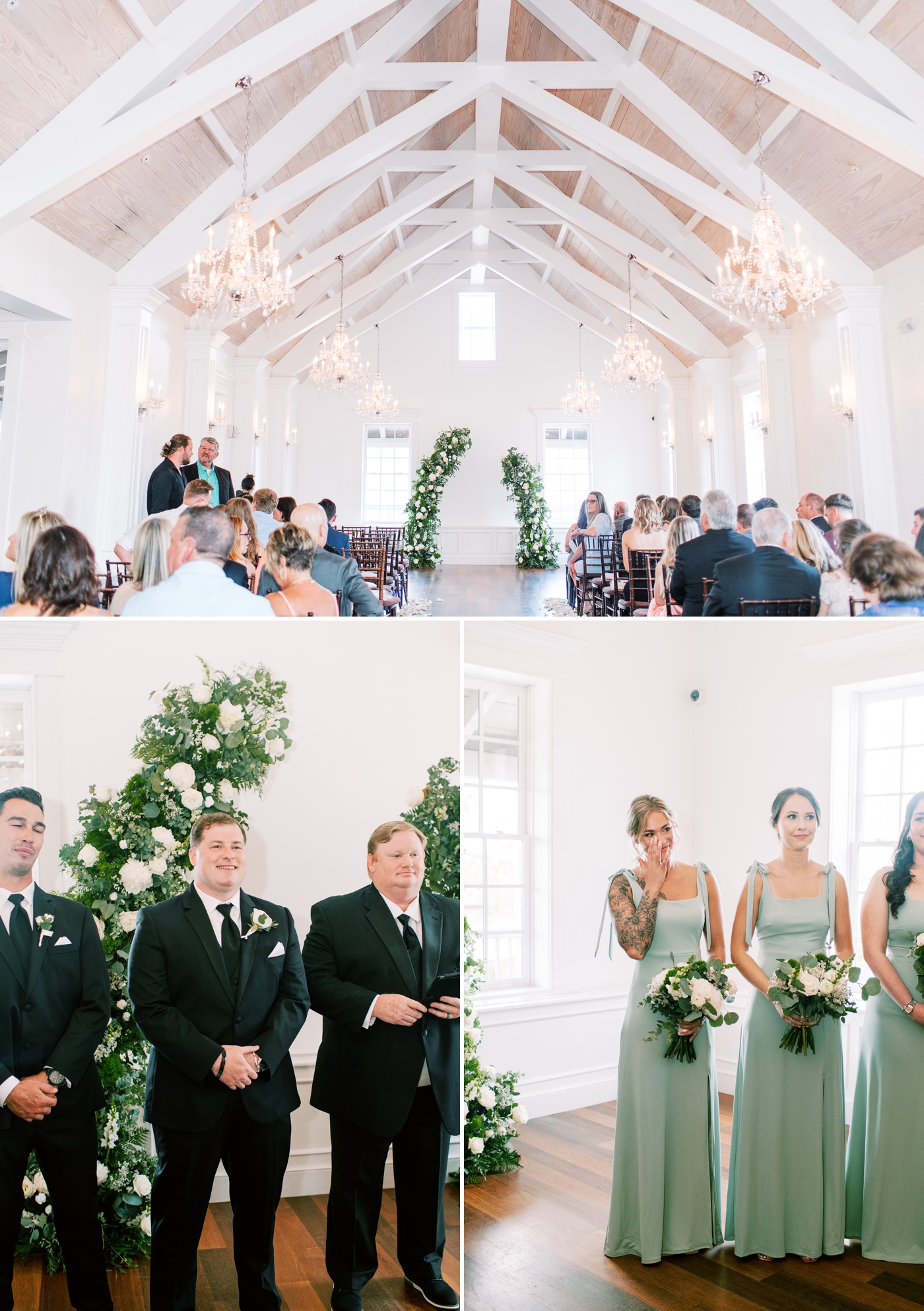 indoor ceremony space at The White Room 