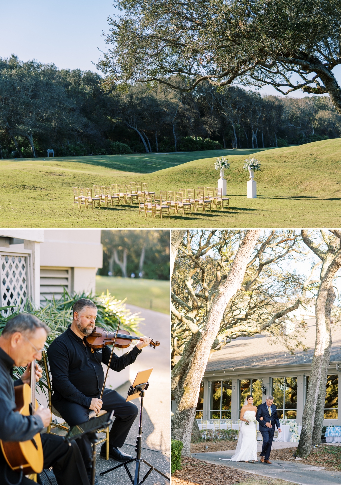 intimate ceremony space on the amelia island golf club course 